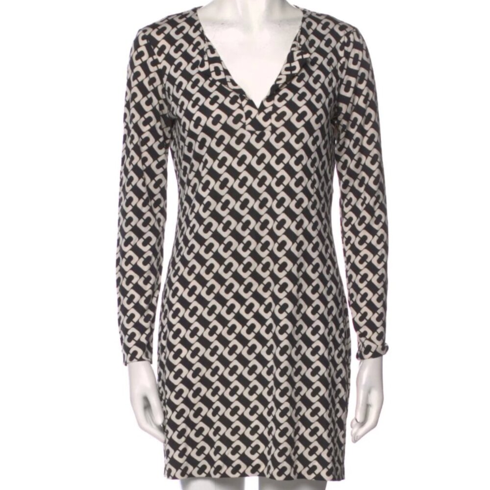 Vintage Diane von Furstenberg Silk Shift Dress - US Size 4